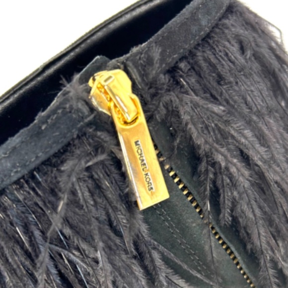 New! Michael Kors Meena Feather Embellished Suede Ankle Boot | 7.5 - Picture 3 of 10